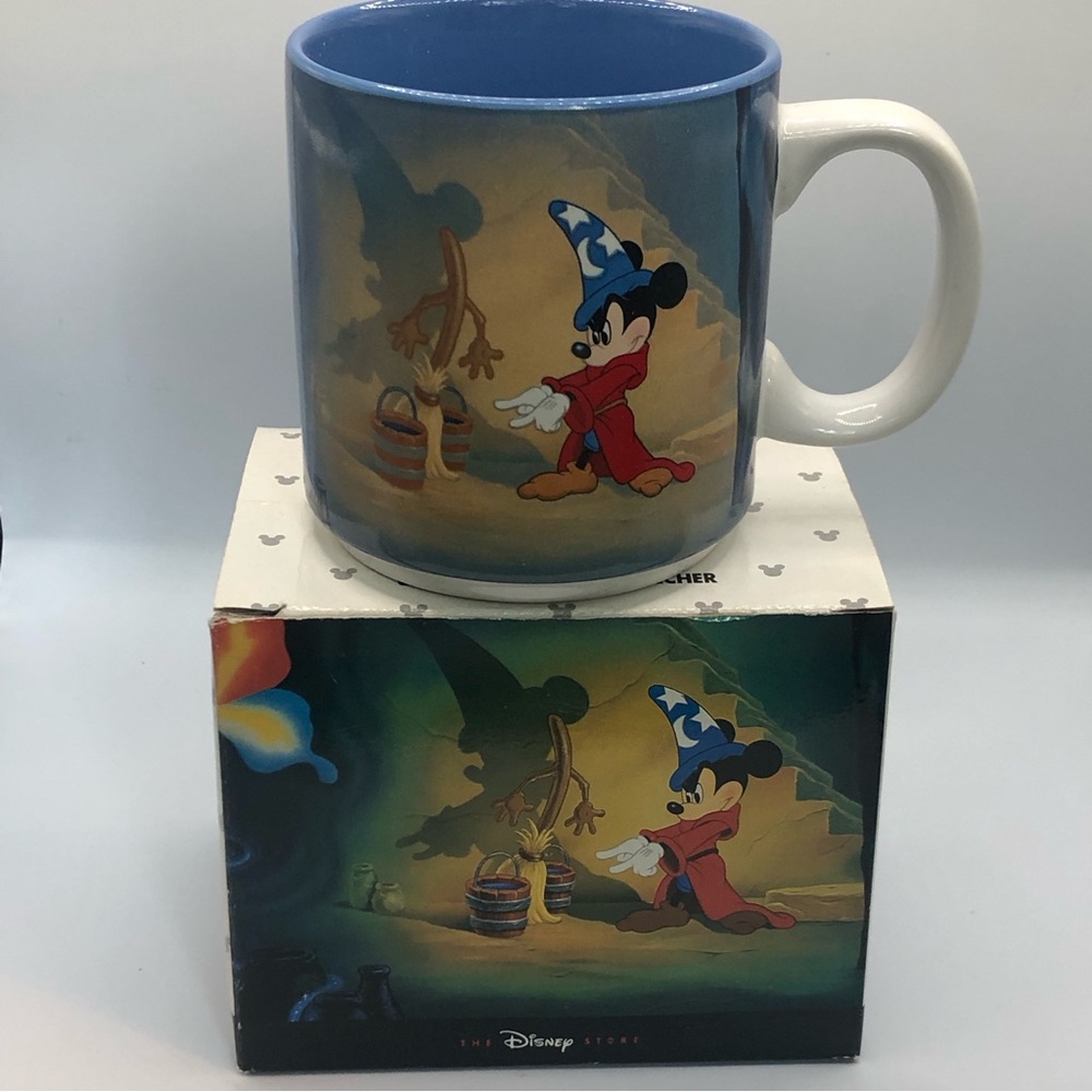 The Disney Store Classic Fantasia Coffee/Tea Mug With Original Box Mickey Mouse
